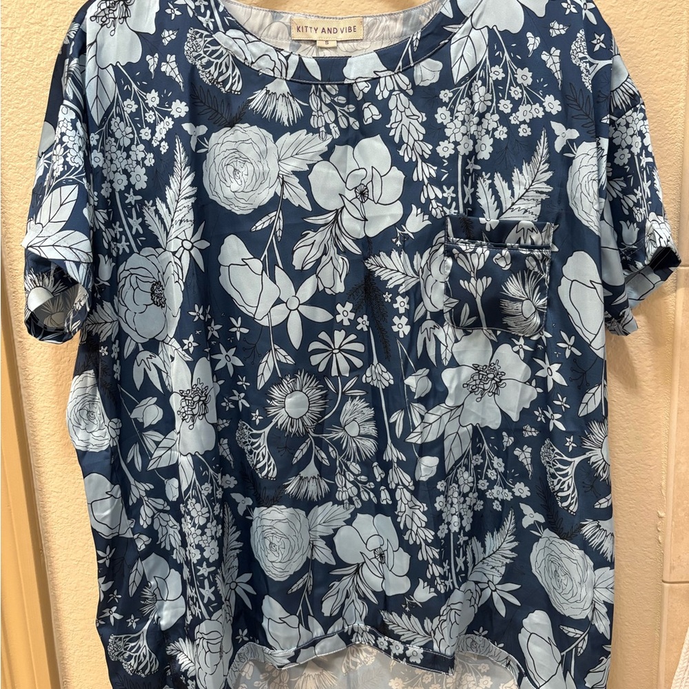 Silky Pajama Top